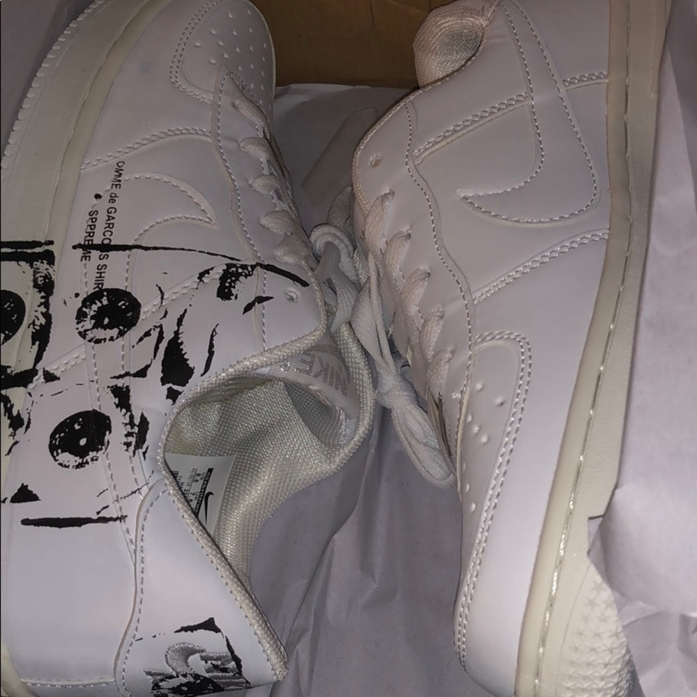 Nike supreme cdg air force one